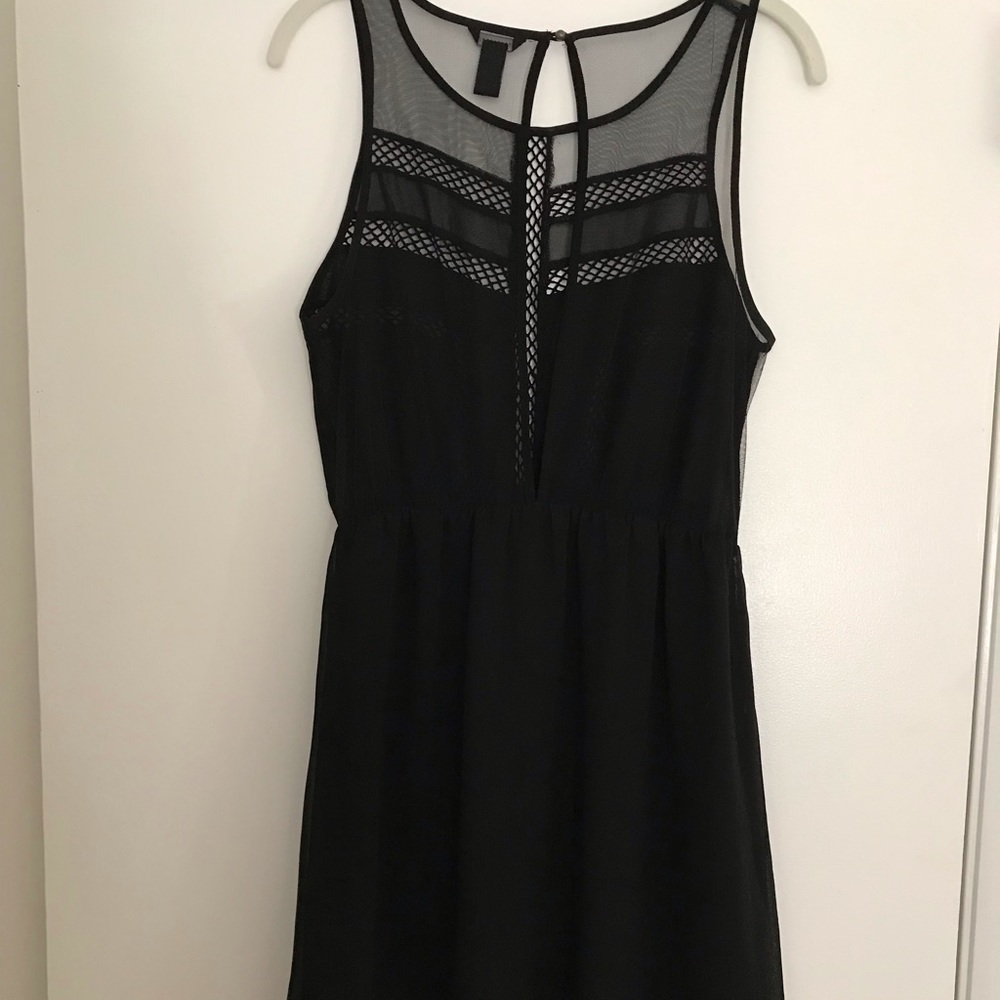 Black sheer dress